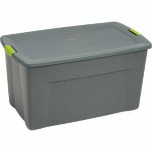 Sterilite Sterilite 19483V04 Industry Wheeled Storage Tote With Latch 45 Gallon 36-1/2 X 21 X 19-1/2 Flat Gray 19483V04